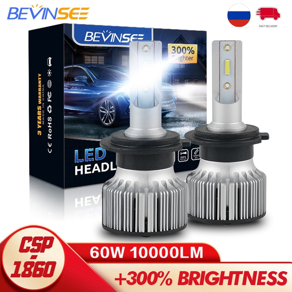 Bevinsee-H7 H4 H11 LED  Ʈ, HB3 9005 HB..